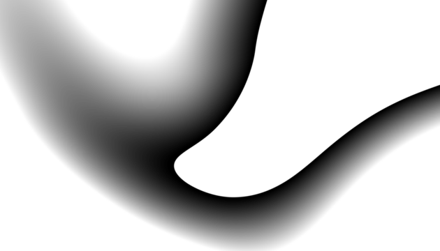 Blurred transparent gradient background. Elegant black wavy line on Transparent png overlay background