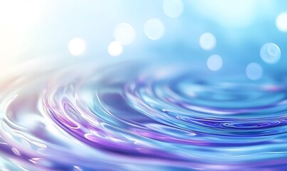 Blue and purple Abstract glass shape with colorful refraction effect, background with curved lines, a light blue and sky-blue gradient, illustration wallpaper, Transparency, 
