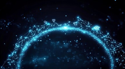 Fototapeta premium Compatibility visualized as zodiac signs forming a glowing bridge between two galaxies