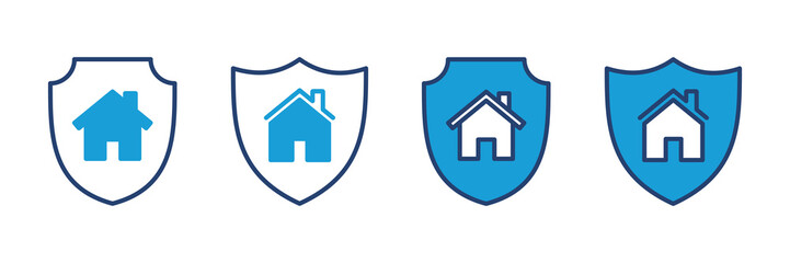 home insurance icon vector. home protection icon