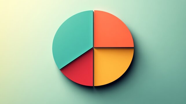 A mathematical diagram with a circle divided into equal parts, representing fractions