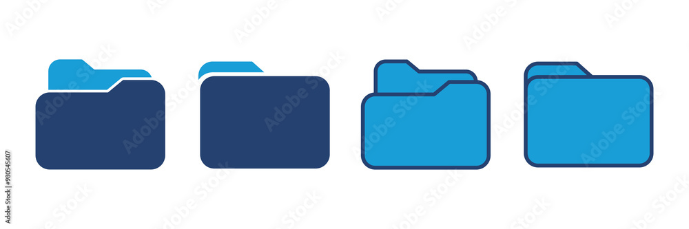 Poster folder icon vector. folder vector icon