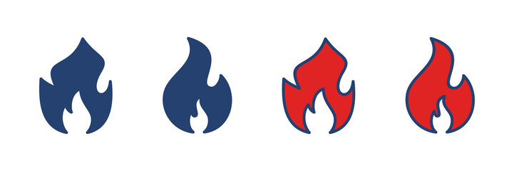 Fire icon vector. fire vector icon