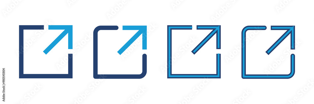 Poster external link icon vector. link icon vector. hyperlink symbol