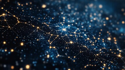 Cyber astrology, glowing stars