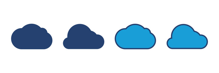 cloud icon vector. cloud vector icon