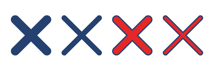 Close vector icon. Delete icon vector. cross sign