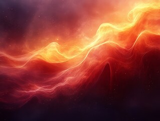Obraz premium Abstract Fire and Smoke Waves