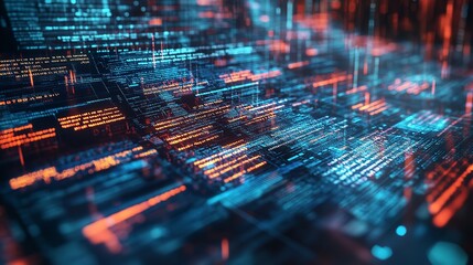 Digital data emerging from an open book