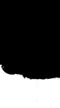 Video transition ink dripping onto an alpha channel.