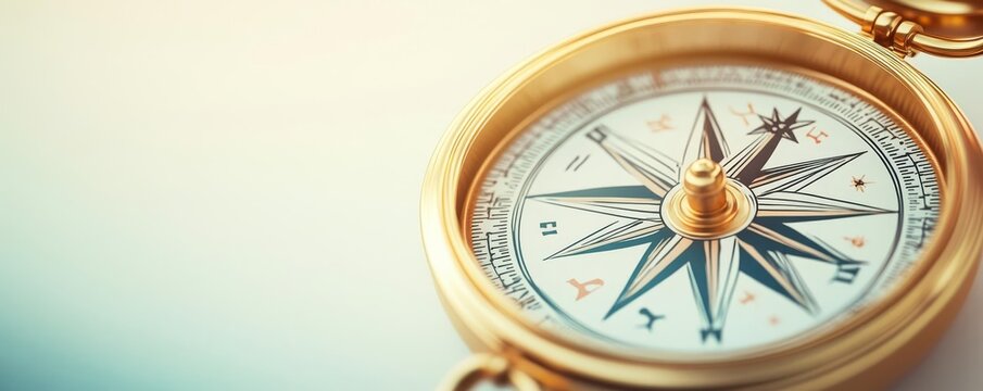 Zodiac compass guiding lovers, celestial navigation, 3D illustration