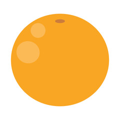 Vector illustration of an orange, representing fresh citrus fruit in a simple and vibrant design.