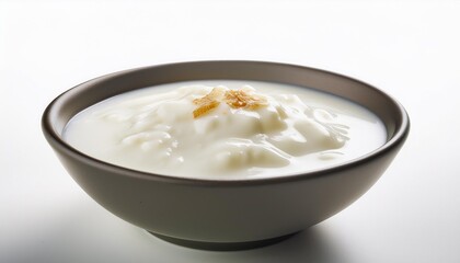 Korean Food, Makgeolli on white background isolated.