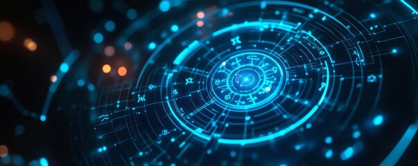 Obraz premium Zodiac match, holographic glow