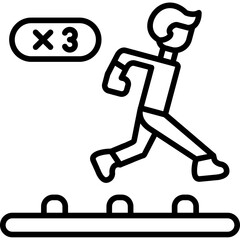 Long Jump Icon