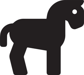 Horse icon symbol vector image Illustration
