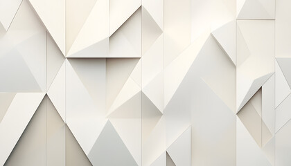 Fototapeta premium Clean, sharp geometric patterns in neutral tones, giving off a sleek, modern vibe