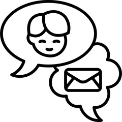 Mail Chat Icon