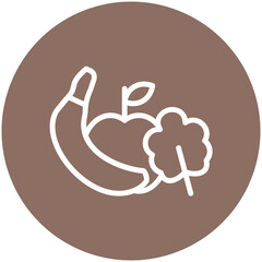 Healthy Food vector icon illustration of Lifestyles iconset.