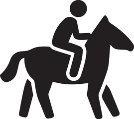 Horse icon symbol vector image Illustration

