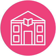 Library vector icon illustration of Literature iconset.