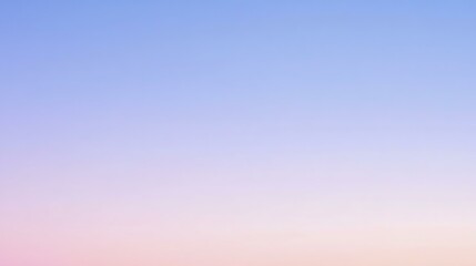 A tranquil gradient sky at sunset, merging soft hues of blue and pink, ideal for peaceful backgrounds or serene themes.