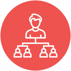 Organization vector icon illustration of Protesting and Civil Disobedience iconset.