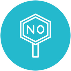 No vector icon illustration of Protesting and Civil Disobedience iconset.