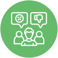 Hate vector icon illustration of Protesting and Civil Disobedience iconset.