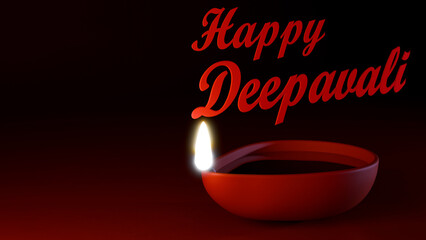 3D rendering of diwali festival background
