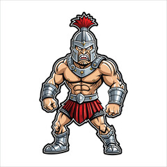 Gladiator illustration vector