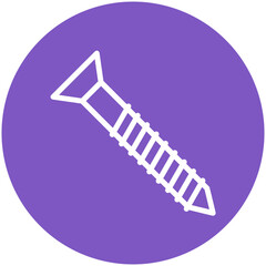 Screw vector icon illustration of Home Improvements iconset.
