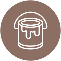 Paint Bucket vector icon illustration of Home Improvements iconset.