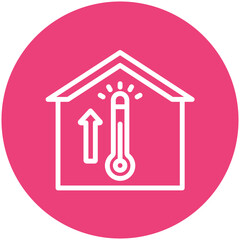 Heating vector icon illustration of Home Improvements iconset.