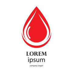 Fototapeta premium charity logo design caring for blood donors