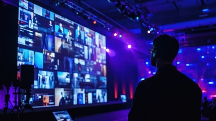 Interactive overlay for virtual events, creating engaging and responsive layers for live-streamed or digital event experiences.