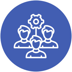 Team work vector icon illustration of Human Resource iconset.