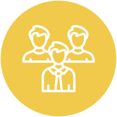 Executive Team vector icon illustration of Human Resource iconset.