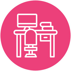 Workplace vector icon illustration of Human Resource iconset.