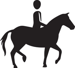 Horse icon symbol vector image Illustration
