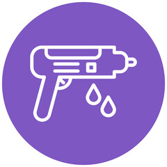 Water Gun vector icon illustration of Children Toys iconset.