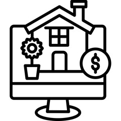 Fototapeta premium Rental House Icon