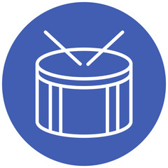 Drum vector icon illustration of Children Toys iconset.