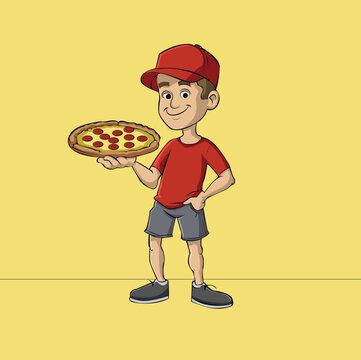 Pizza Delivery Boy