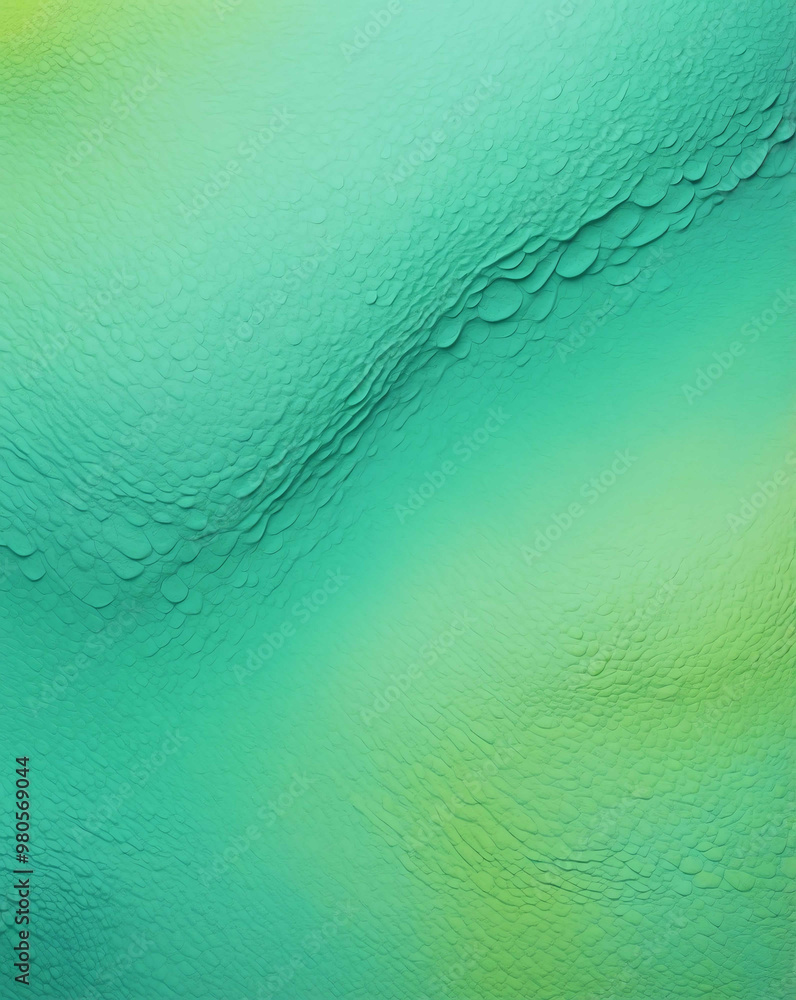 Poster bumpy texture with soft mint to lime green gradient