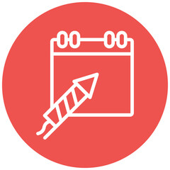 New Year Celebration vector icon illustration of Party and Celebration iconset.