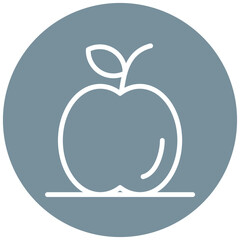 Apple vector icon illustration of Pilates iconset.