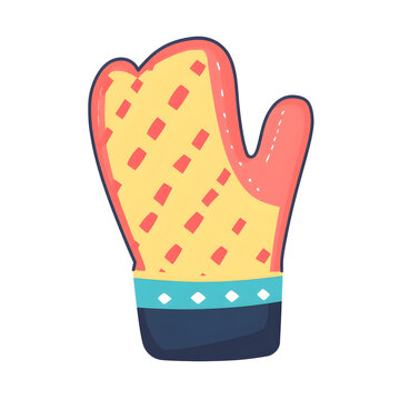recommend clip art: Flat design illustrations Oven Mitt
