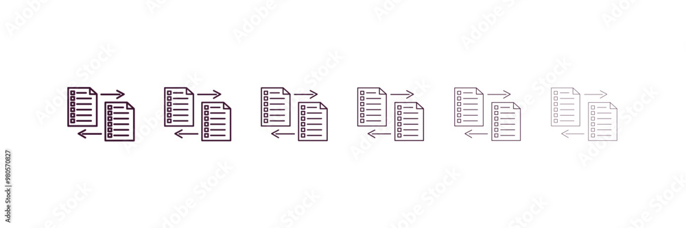 Aufkleber memory transfer outline icon. linear vector from ai and tech concept. 6 different line style memory 