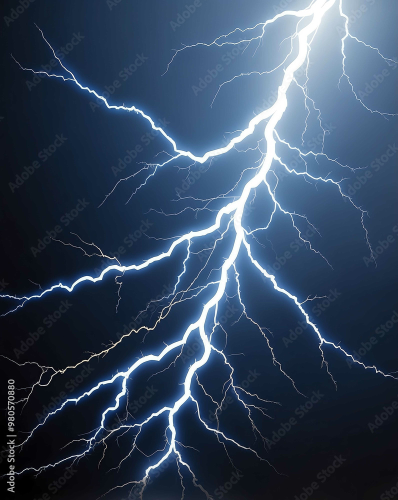 Poster dynamic lightning abstract with gradient blue to gray